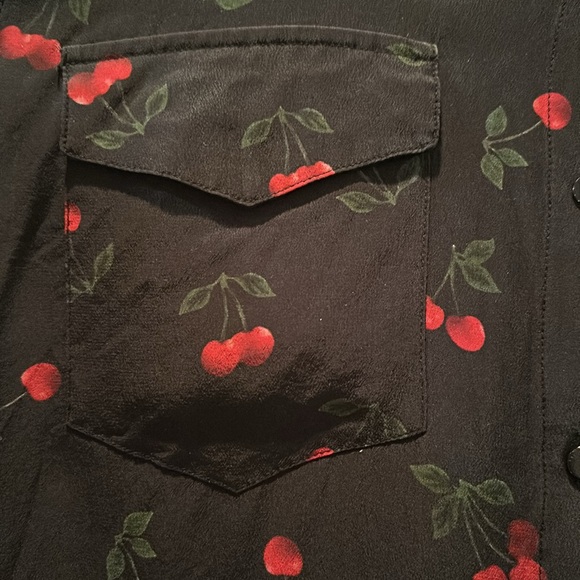 fcc1622 bla01 the kooples cherry top womens size 2 (small) - Picture 2 of 4